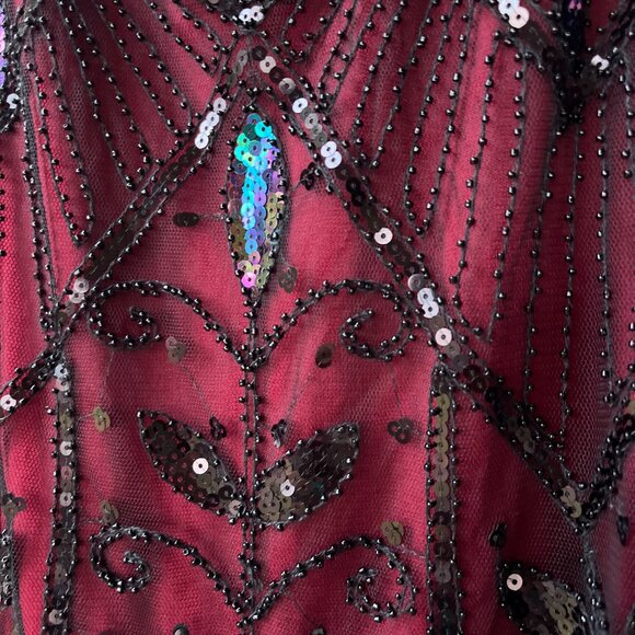 Metme Black and red 1920s Style  Sleeveless Dress Size M - Picture 2 of 5